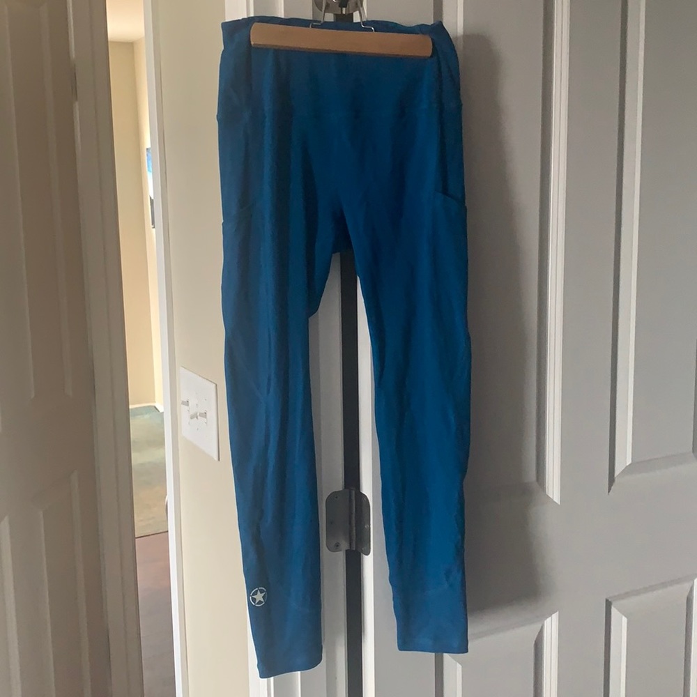 Savage barbell blue leggings